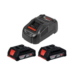 BOSCH SET CARGADOR + 2 BATERIAS 18v.(047072)